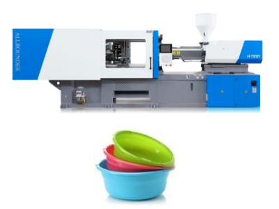Plastic wash basin production line