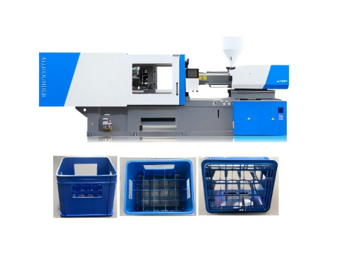 Plastic crate injection machine features