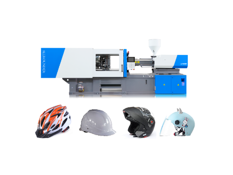 injection molding machine+helmets